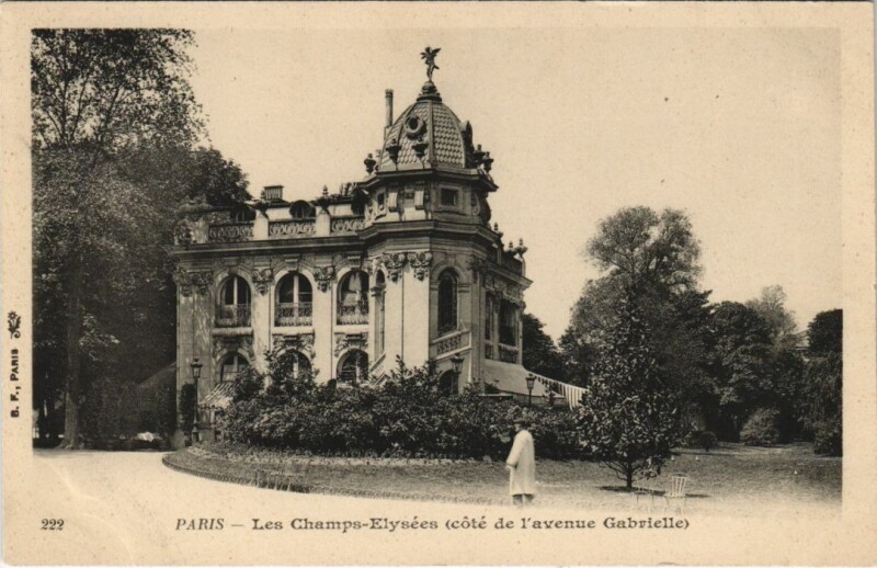Carte postale ancienne Paris 8e Champs-Elysées