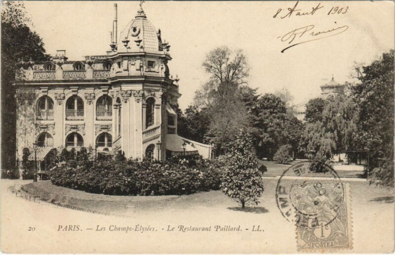 Carte postale ancienne Paris 8e Champs-Elysées