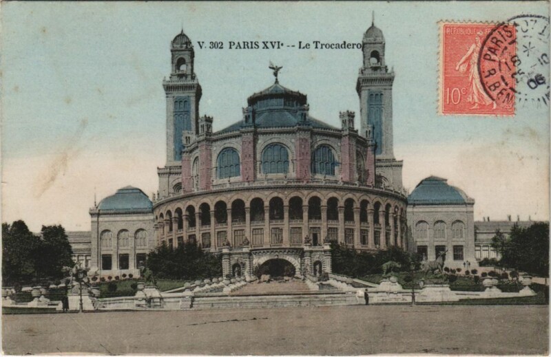 Carte postale ancienne Le Trocadero à Paris 16e