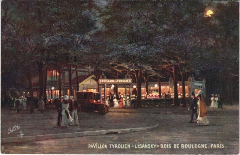 Carte postale ancienne Pavillon tyrolien Lisansky - Bois de Boulogne à Paris 16e