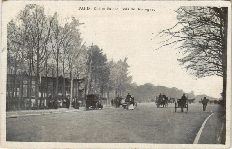 Carte postale ancienne Châlet Suisse - Bois de Boulogne à Paris 16e