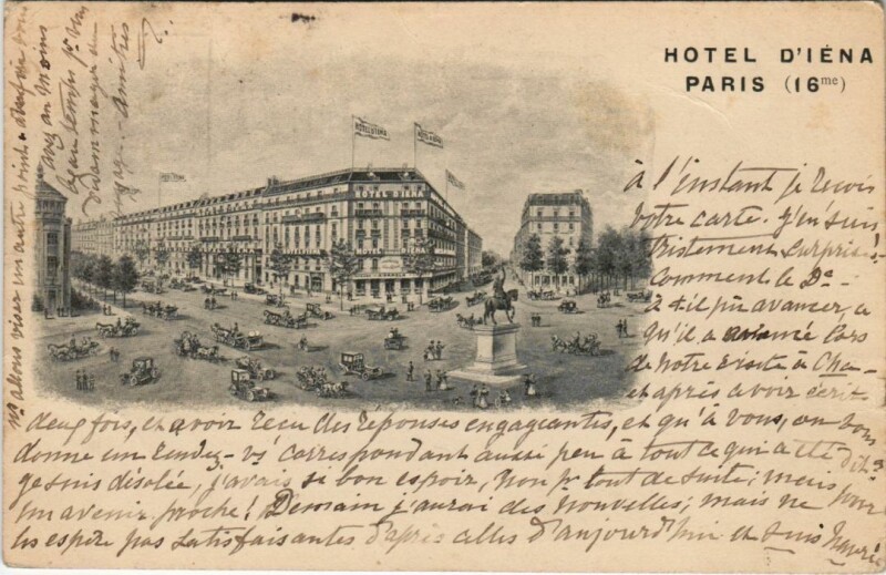 Carte postale ancienne Paris 16e hotel d'Iéna