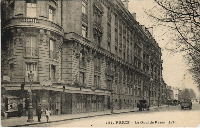 Carte postale ancienne Paris 16e Quai de Passy