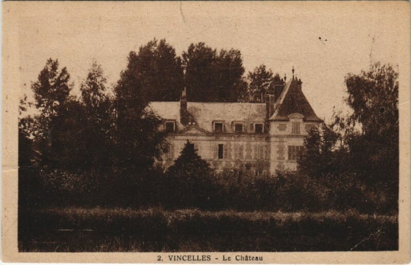 Carte postale ancienne Vincelles Le Chateau à Vincelles