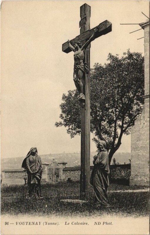 Carte postale ancienne Voutenay Le Calvaire