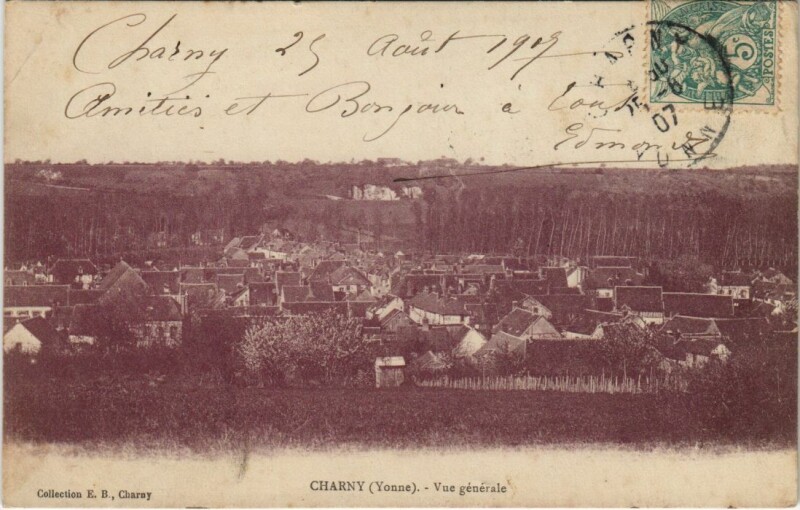 Carte postale ancienne Charny Vue Generale