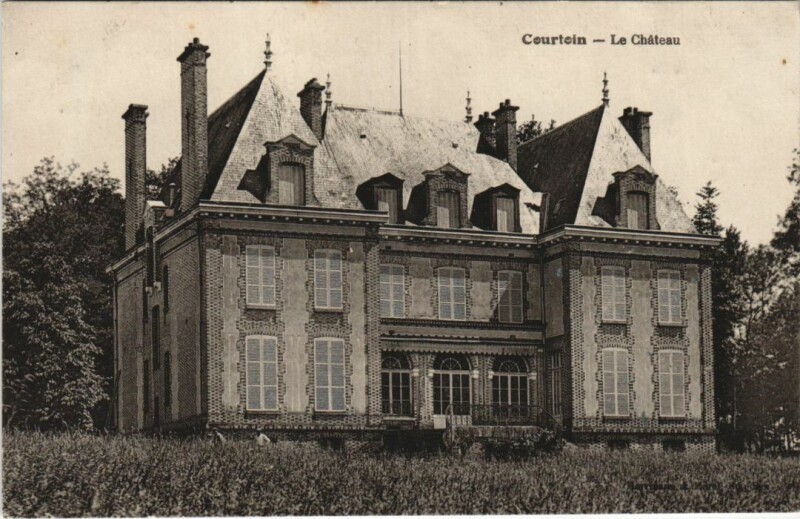 Carte postale ancienne Courtoin Le Chateau à Courtoin