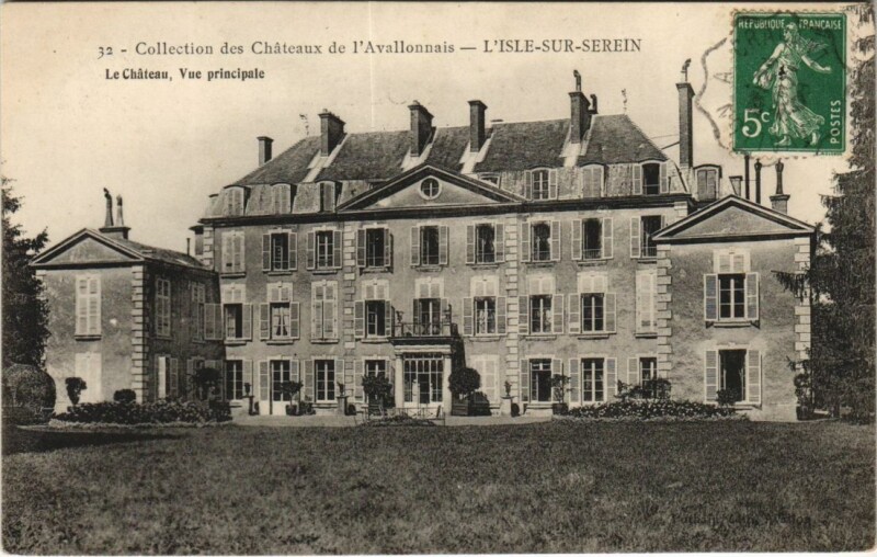 Carte postale ancienne L'Isle-sur-Serein Le Chateau - Vue Principale à L'Isle-sur-Serein