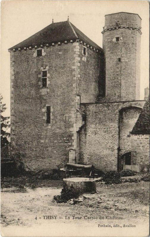 Carte postale ancienne Thisy La Tour Carree du Chateau