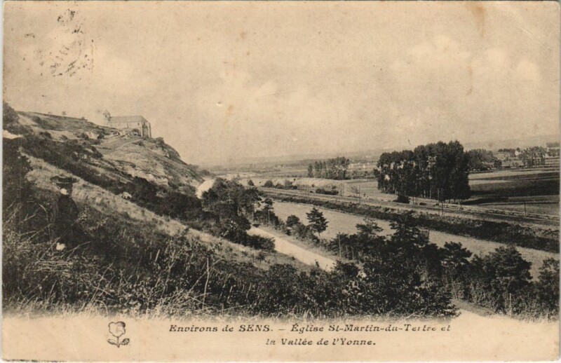 Carte postale ancienne Saint-Martin-du-Tertre Eglise - La Vallee de l'Yonne à Saint-Martin-du-Tertre