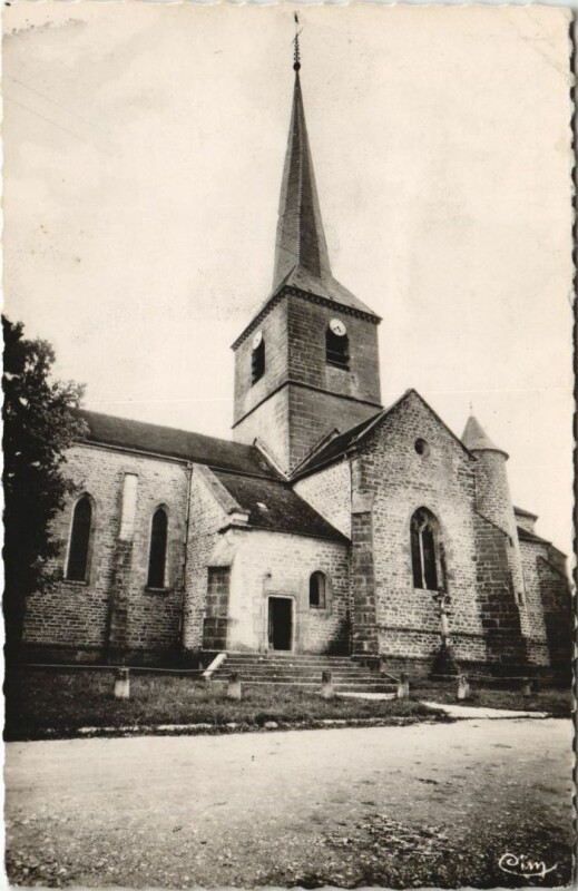 Carte postale ancienne Gigny L'Eglise à Gigny