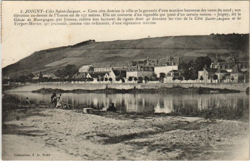 Carte postale ancienne Joigny Cote Saint-Jacques à Joigny