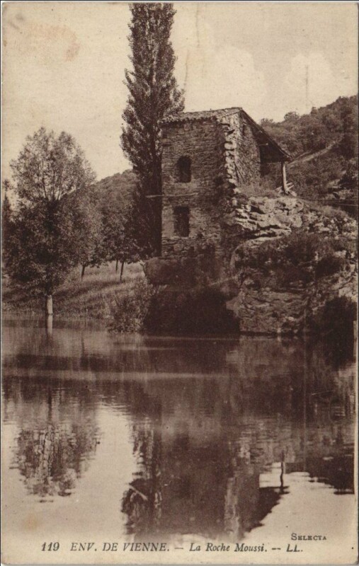 Carte postale ancienne La Roche Moussi - Environs de Vienne