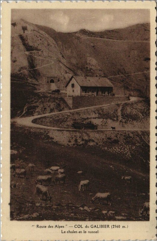 Carte postale ancienne Col du Lautaret - Hotel des Glaciers