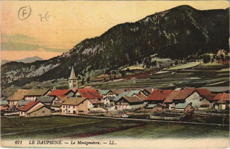 Carte postale ancienne Montgenevre Vue Generale