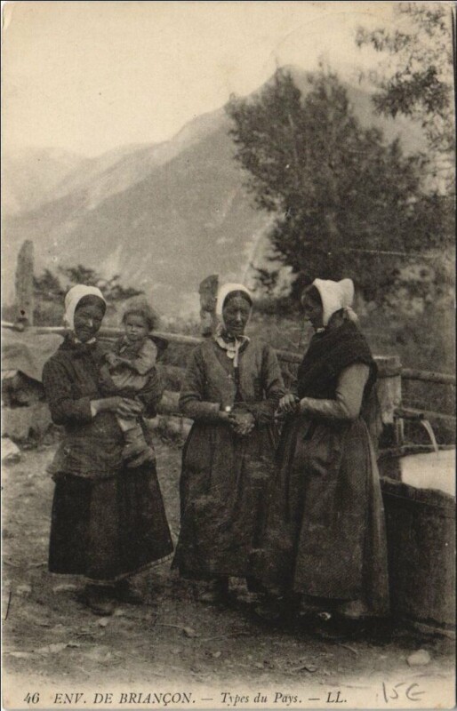 Carte postale ancienne Briancon Environs - Types du Pays