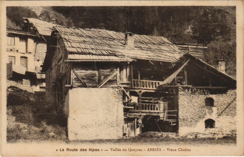 Carte postale ancienne Abries Vieux Chalets