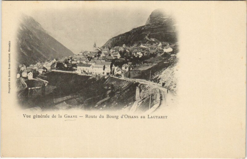Carte postale ancienne La Grave Vue Generale à La Grave