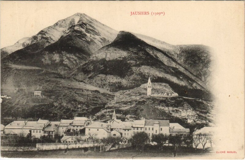 Carte postale ancienne Jausiers Vue Generale