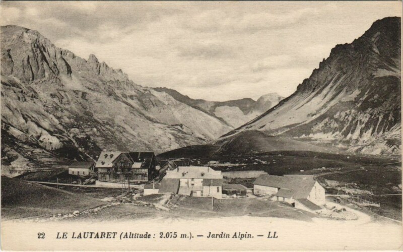 Carte postale ancienne Le Lautaret - Jardin Alpin