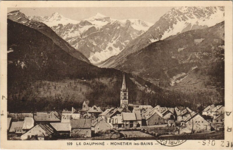 Carte postale ancienne Le Monetier-les-Bains Vue Generale
