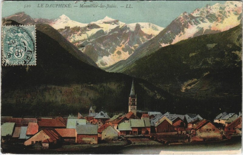 Carte postale ancienne Le Monetier-les-Bains Vue Generale