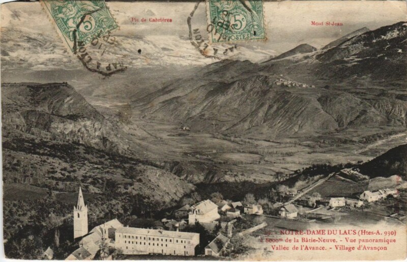 Carte postale ancienne Saint-Etienne-Le-Laus Avancon - Notre-Dame du Laus