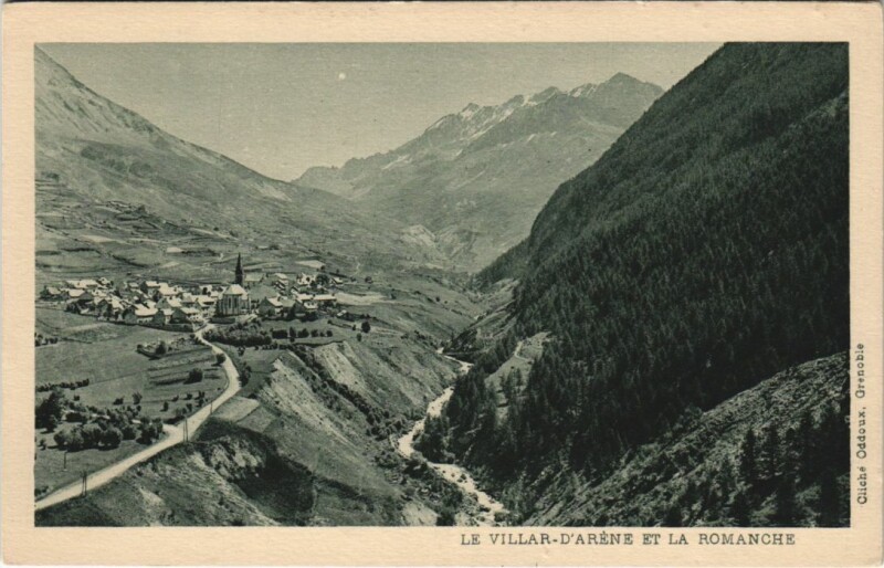 Carte postale ancienne Villar-d'Arene et la Romanche