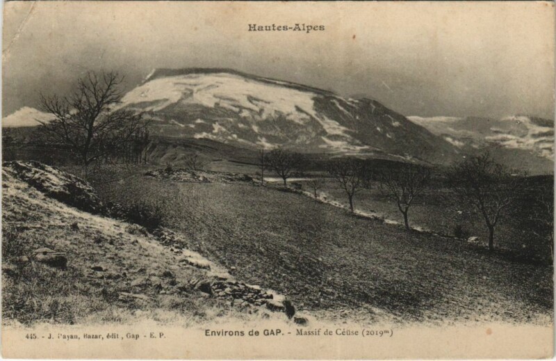 Carte postale ancienne Gap Environs - Massif de Ceuse