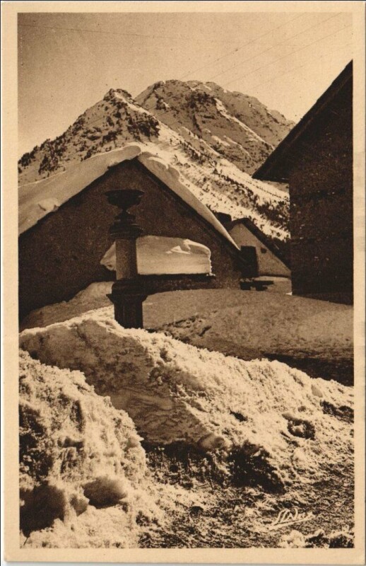 Carte postale ancienne Montgenevre L'Hiver