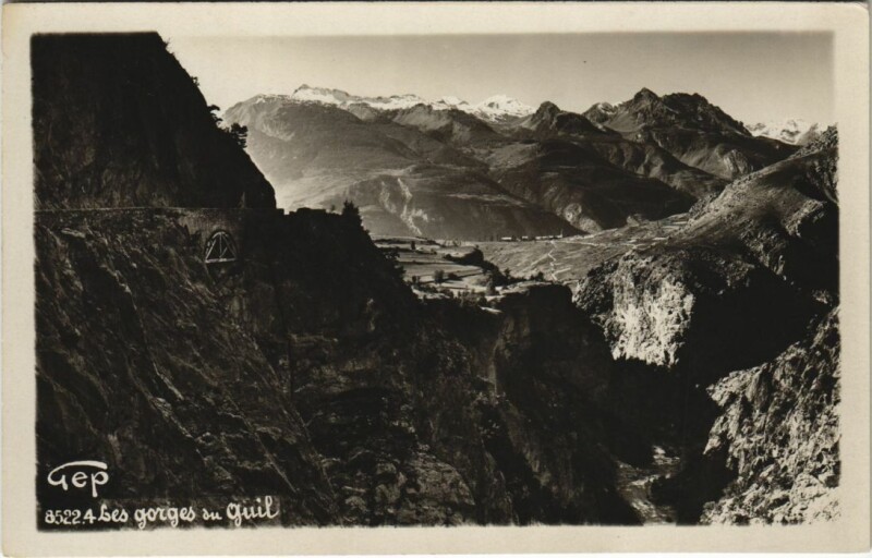 Carte postale ancienne Les Gorges du Guil