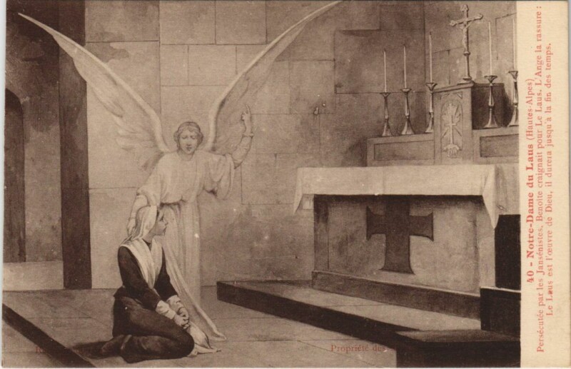 Carte postale ancienne Saint-Etienne-Le-Laus Notre-Dame du Laus