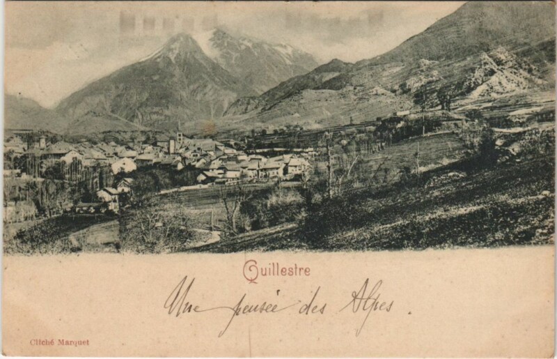 Carte postale ancienne Guillestre Vue Panoramique à Guillestre