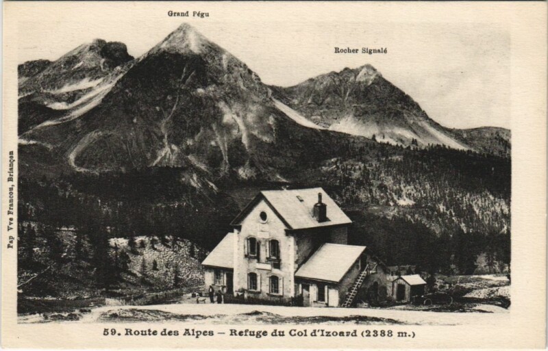 Carte postale ancienne Refuge du Col d'Izoard