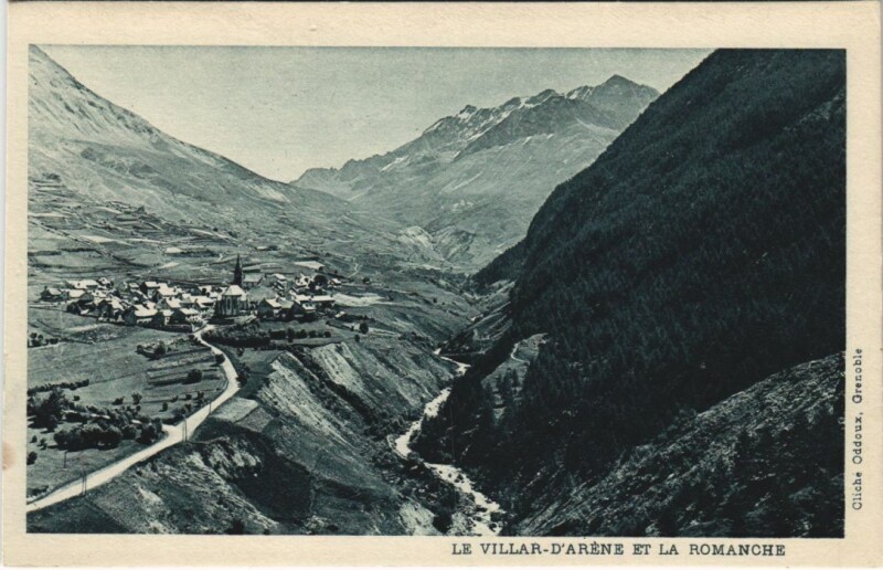Carte postale ancienne Villar-d'Arene et la Romanche