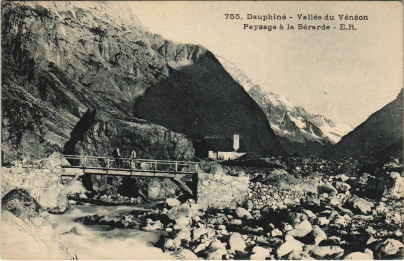 Carte postale ancienne La Berarde Paysage a la Berarde - Vallee du Veneon