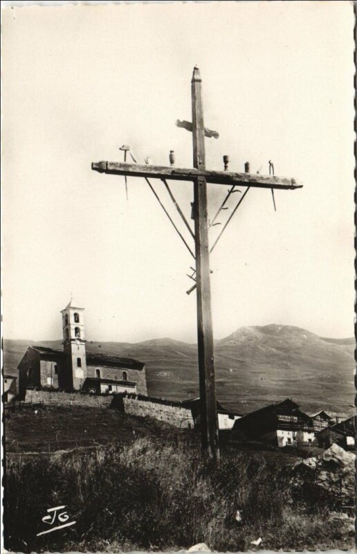 Carte postale ancienne Saint-Veran L'Eglise