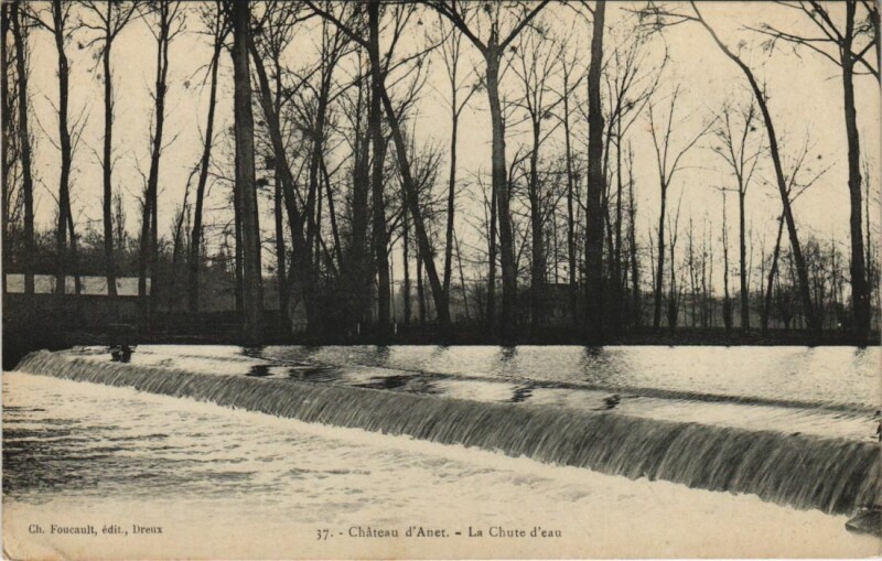 Carte postale ancienne Anet La Chute d'eau France