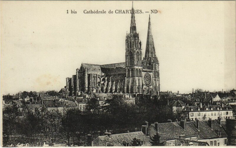 Carte postale ancienne Chartres Cathedrale France à Chartres