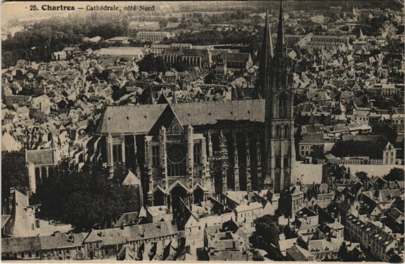 Carte postale ancienne Chartres Cathedrale France à Chartres
