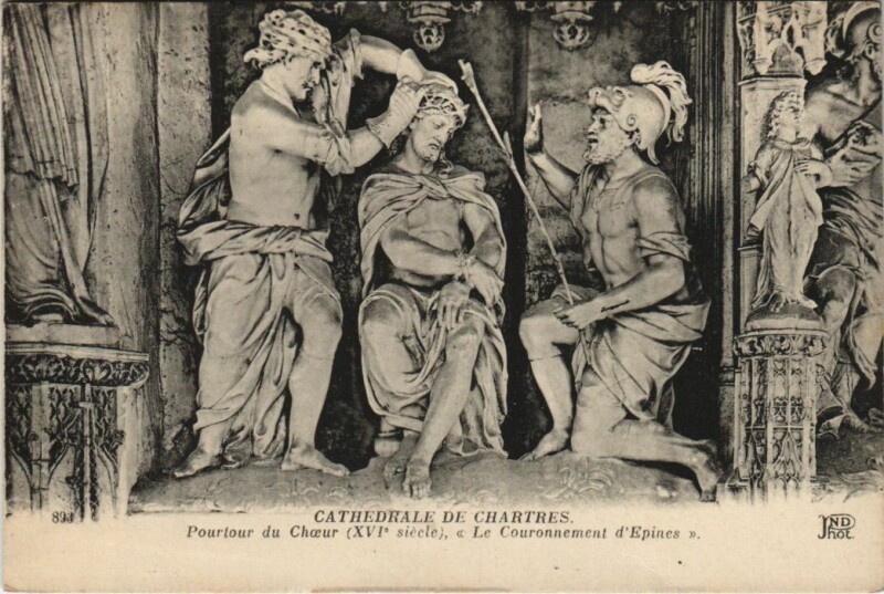 Carte postale ancienne Chartres Cathedrale Pourtour du Choeur France à Chartres