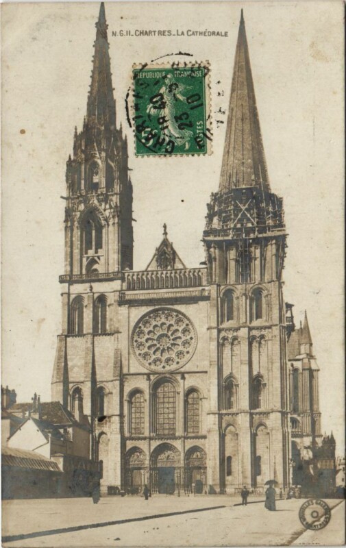 Carte postale ancienne Chartres Cathedrale France à Chartres