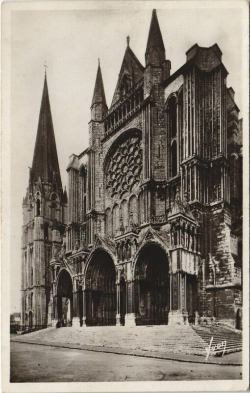 Carte postale ancienne Chartres Cathedrale France à Chartres