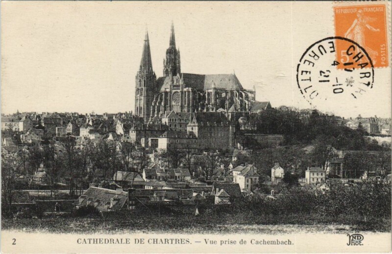 Carte postale ancienne Chartres Cathedrale France à Chartres