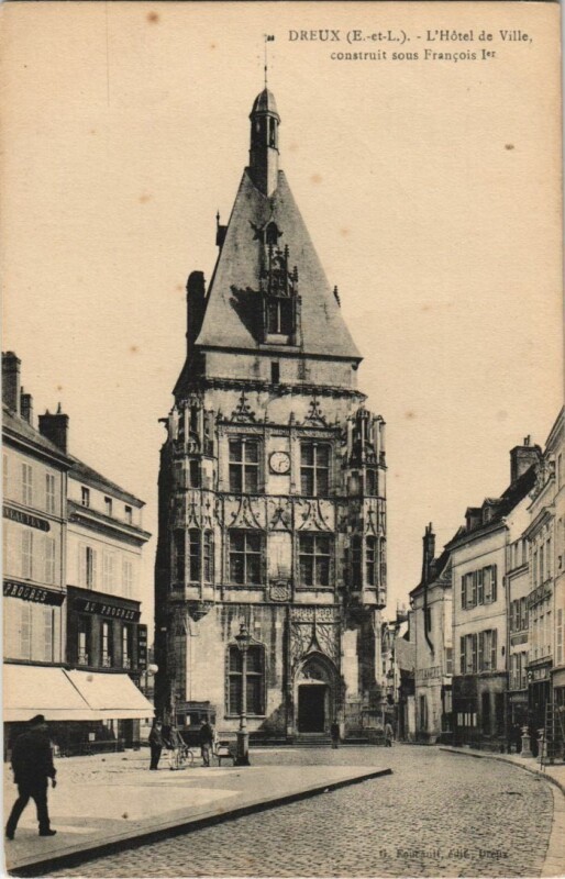 Carte postale ancienne Dreux Hotel de Ville France à Dreux