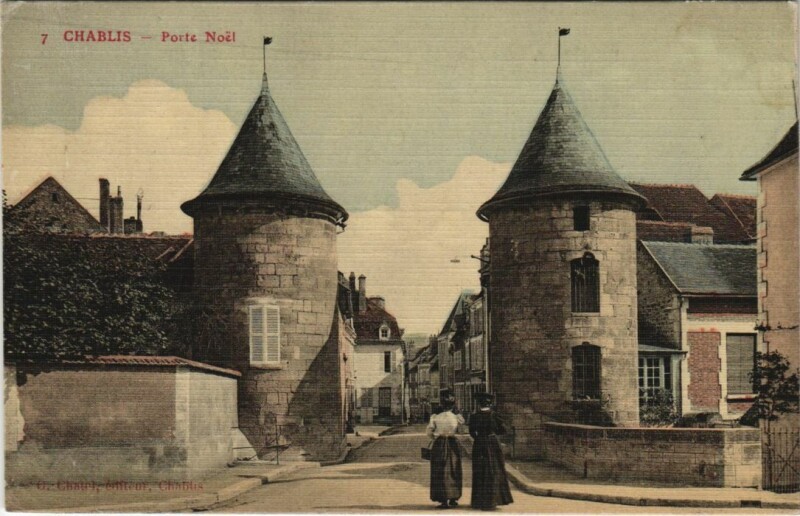 Carte postale ancienne Chablis Porte Noel France à Chablis