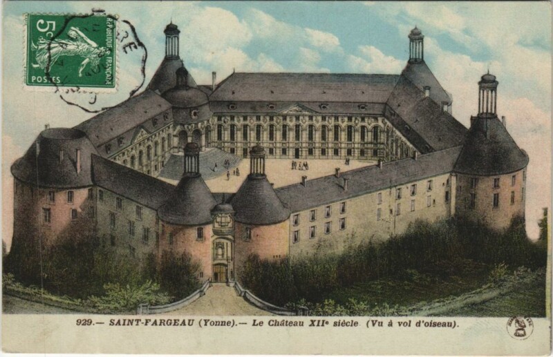 Carte postale ancienne Saint-Fargeau Le Chateau France à Saint-Fargeau