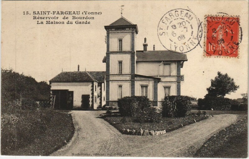 Carte postale ancienne Saint-Fargeau La Maison du Garde France à Saint-Fargeau