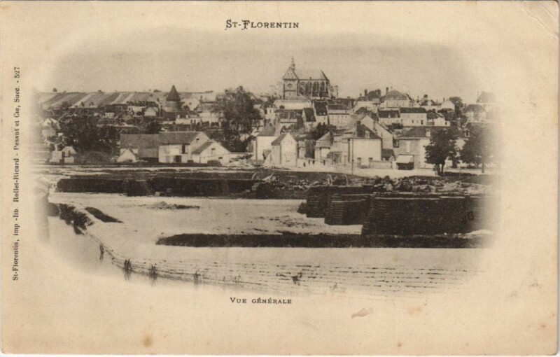 Carte postale ancienne Saint-Florentin Vue Generale France à Saint-Florentin