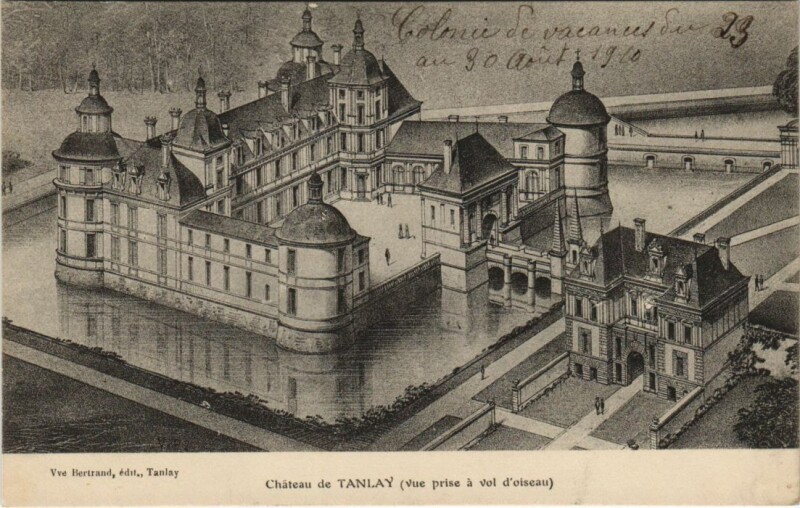 Carte postale ancienne Tanlay Chateau France à Tanlay